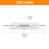 Buy cheap 120V 650W GY9.5 Quartz Tungsten Halogen Light Bulbs Commercial Video Stage from wholesalers