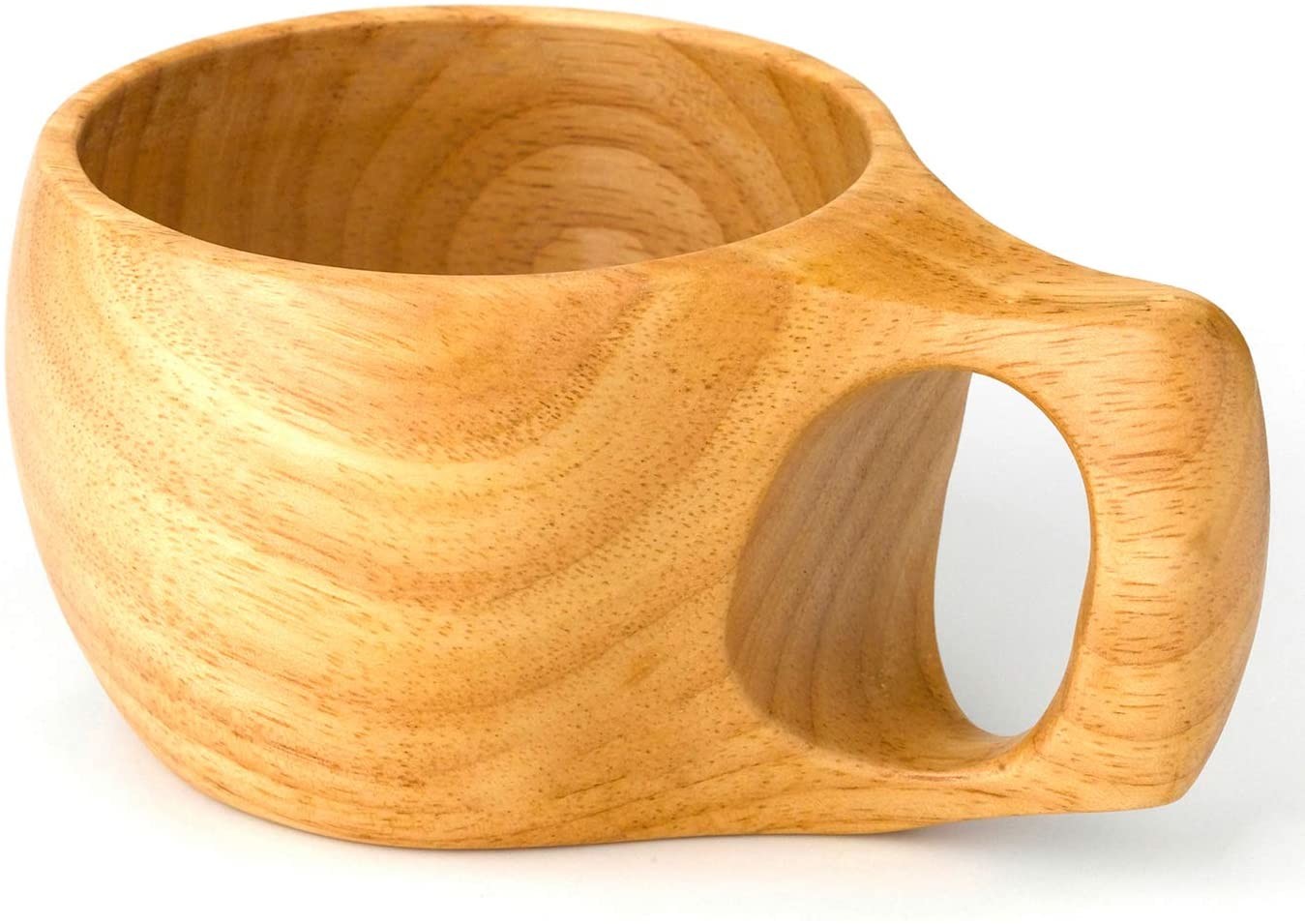 Camping 200ml 6.83 oz Wooden Drinking Cup Traditional Lightweight Coffee Mug