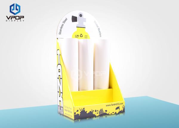 Buy cheap Attractive Cardboard Countertop Displays , Yellow Bottle Counter Display Boxes from wholesalers