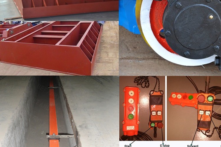 AC Motor Assembly Line Busbar Powered Transfer Cart Heat Resist With Proximity Switch
