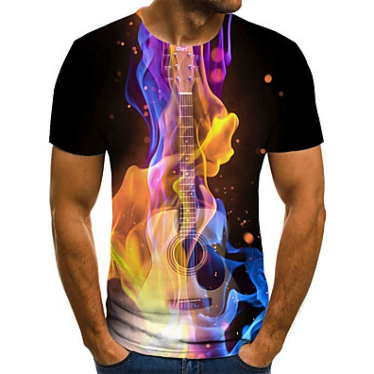 Tie Dye Round Neck Colored Sublimation Shirts Custom Made Sublimated Shirts