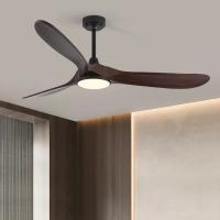 Buy cheap HFBH Model 666 52 Inch Ceiling Fan for Living Room Solid Wood Blade BLDC Motor product