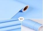 LIGHT BLUE Solid Color Self Adhesive Wallpaper For Fashionable Hotel Decoration