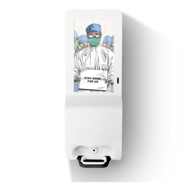 Buy cheap 21.5inch Gel Automatic Hand Sanitizer Digital Signage Display Auto Dispenser Digital Screen from wholesalers