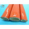 Buy cheap Red 100MM Silicone Resin Saturated Fiberglass Heat Resistant Sleeving Insulation from wholesalers