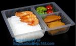 transparent pp bento box,lunch box plastic disposable compartment food