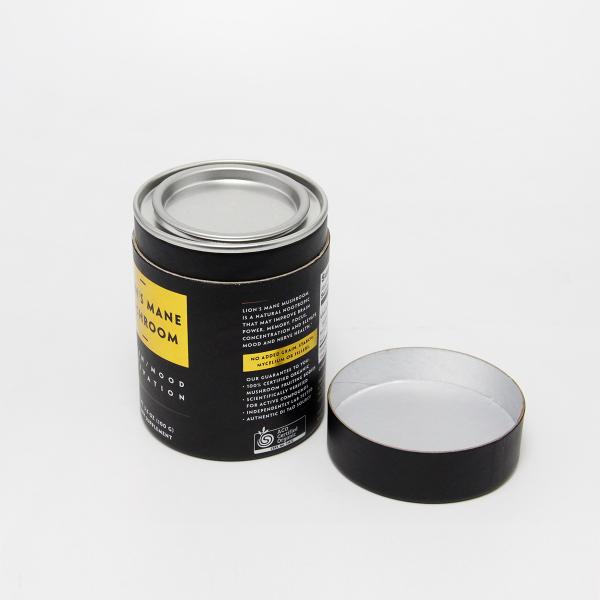 Buy cheap Food Grade Paper Cans Packaging Fruit Powder Berries Vegetables Snack Penny Liver Lid from wholesalers