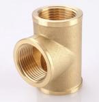 Copper Tee Brass Pipe Fitting Water Tube Plumbing Fitting Thread Brass Fitting
