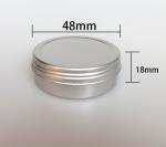 25ml 48*18 Threaded Aluminum Box Candle Balm Aromatherapy Lip Balm Cosmetic