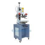 Buy cheap automatic plastic lids caps pneumatic hot stamping machine with conveyor from wholesalers