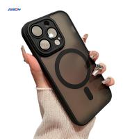 Buy cheap Translucent Frosted Skin-Friendly Magsafe Phone Case Camera Protection For product