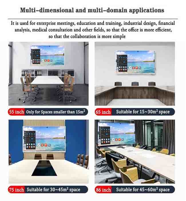 Pizarra Smart Interactive Flat Panel Android 11 85 Inch Interactive Panel Multi Touch