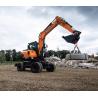 Buy cheap DX55W-7 Mini Wheel Excavator 0.175m3 Doosan Hydraulic Excavator from wholesalers