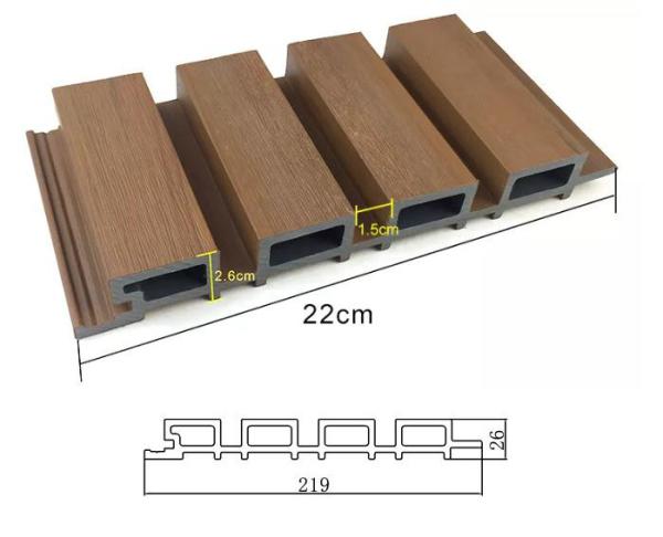 Quality WPC Outdoor Composite Exterior Wall Panels PVC Wood Wall Panel Co Extruded for sale