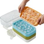 Buy cheap OEM Durable Small Circle Ice Cube Tray With Lid Summer Kitchen Fridge Freeze from wholesalers