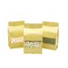 Buy cheap Transparent window zipper top kraft paper packaging bag Side Gusset stand up coffee pouch from wholesalers