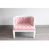 Buy cheap Event wedding tufted upholstery velvet fabric wooden single sofa from wholesalers