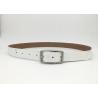 Buy cheap Simplicity Womens Genuine Leather Belt Polished Golden And Black Metal Buckle from wholesalers