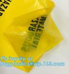 Medical biohazard bag PE safety red color waste bags for medical, biohazard