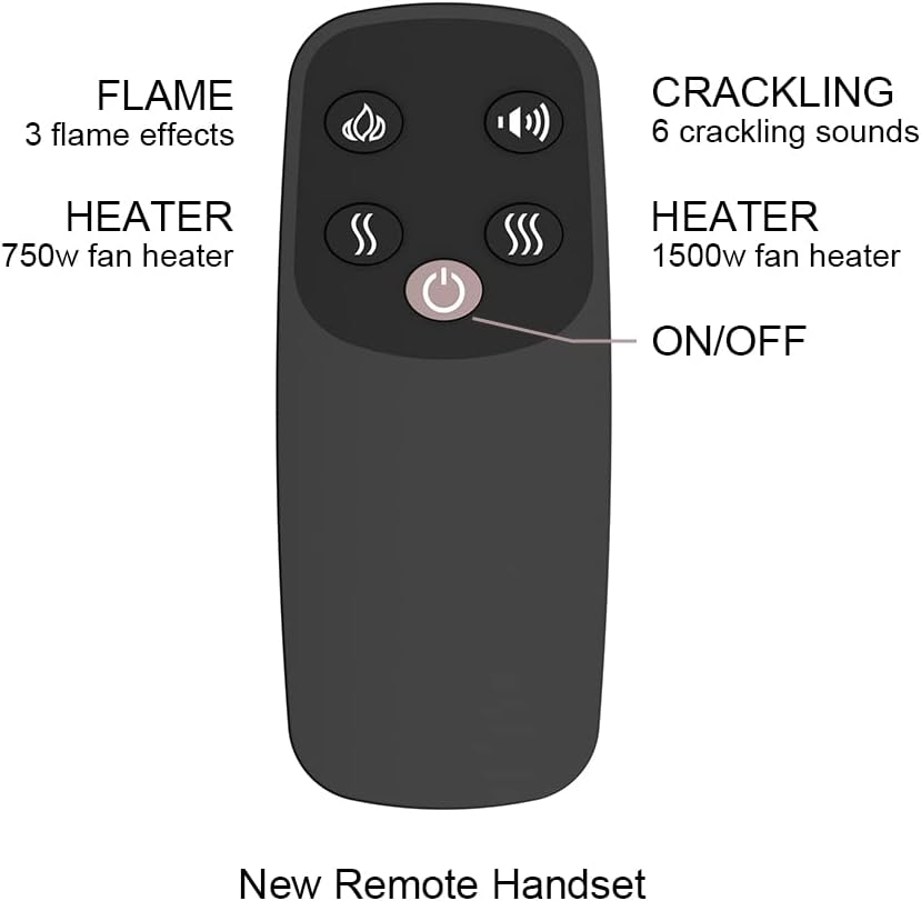 Experience the Warmth and Ambiance of AJUNION Modern 33inch Electric Fireplace Heater