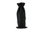 Jute Linen Wine Drawstring Bags Customizable For Wedding / Party