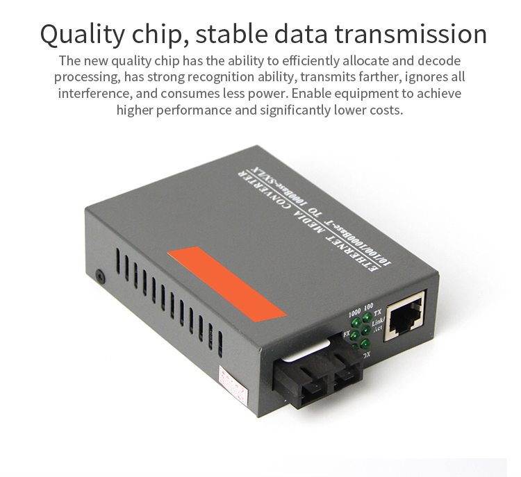 1000Mbps HTB-GS-03 Single Mode Dual Fiber SC Port 20KM Fiber Optical Media Converter