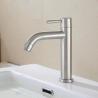 Buy cheap SUS304 Stainless Steel Bathroom Faucets Single Handle In SN Matte Black from wholesalers