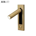 Contemporary embedded mounted Gold Brushed led wall lamps 3W led wall light led