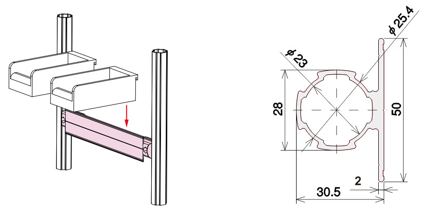 Casting Workbench Structural Aluminium Tube For Automatic Assembly Systems