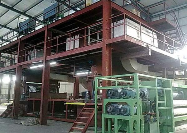 Buy cheap 3200mm Full Automatic Non Woven Roll Making Machine Single Beam High Speed from wholesalers