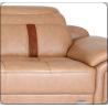 Buy cheap Durable Leather Sectional Sofa Bed Solid Wood Frame High Cushion from wholesalers