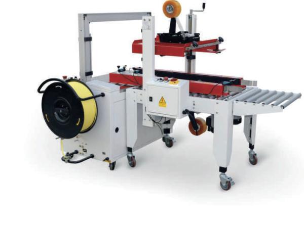 Buy cheap Adhesive Tape Automatic Box Packing Machine Electric Corrugated Box Strapping Machine from wholesalers
