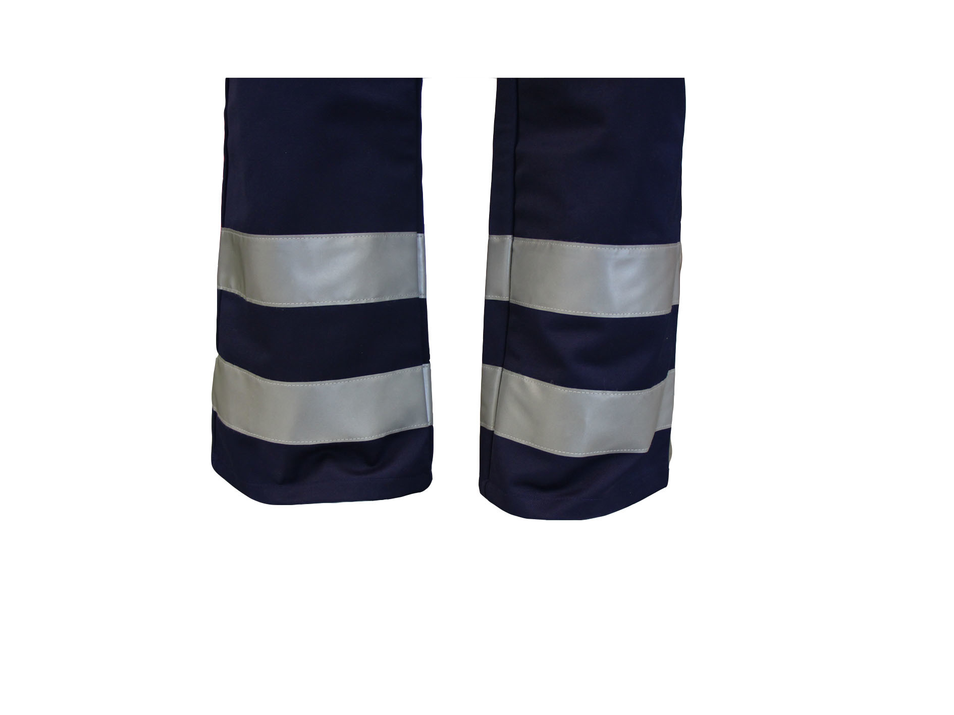 275GSM Navy Blue Work Pants Workwear With Bellow Pockets And Hook & Loop