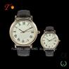 Buy cheap High quality real leather men and women watches with classic dial from wholesalers