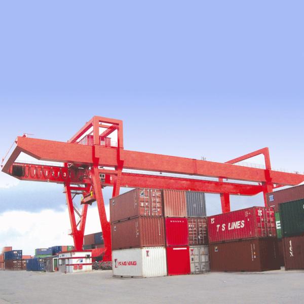 Buy cheap Double Girder Container Lifting Gantry Crane Industrial Rubber Tired Frame from wholesalers