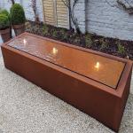 Modern Customizable Corten Steel Fountain Outdoor Strong Protection