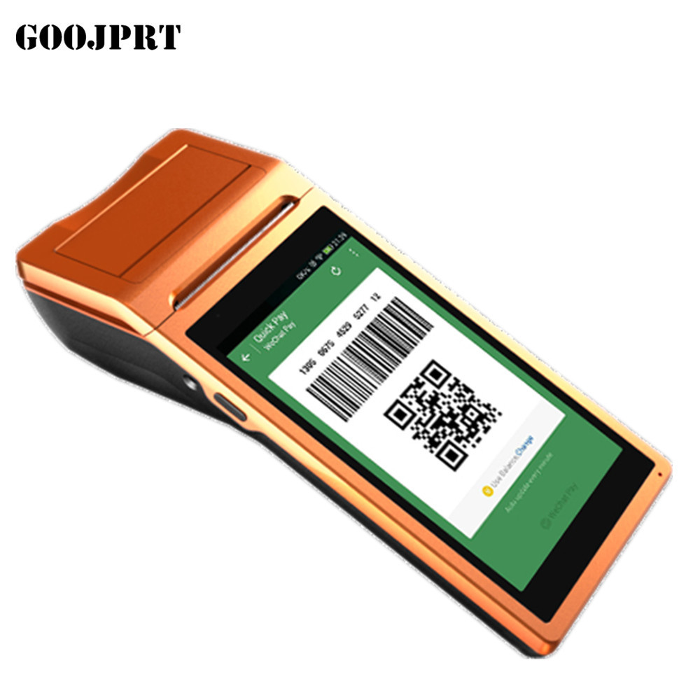 5.5 Inch Touch Screen display Handheld Terminal 3G Android Mini Pos Machine with Bluetooth Wifi Thermal Mini Pos Printer