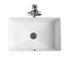 Buy cheap Bathroom Ceramic Under Counter Top Wash Basin Rectangle Shape from wholesalers
