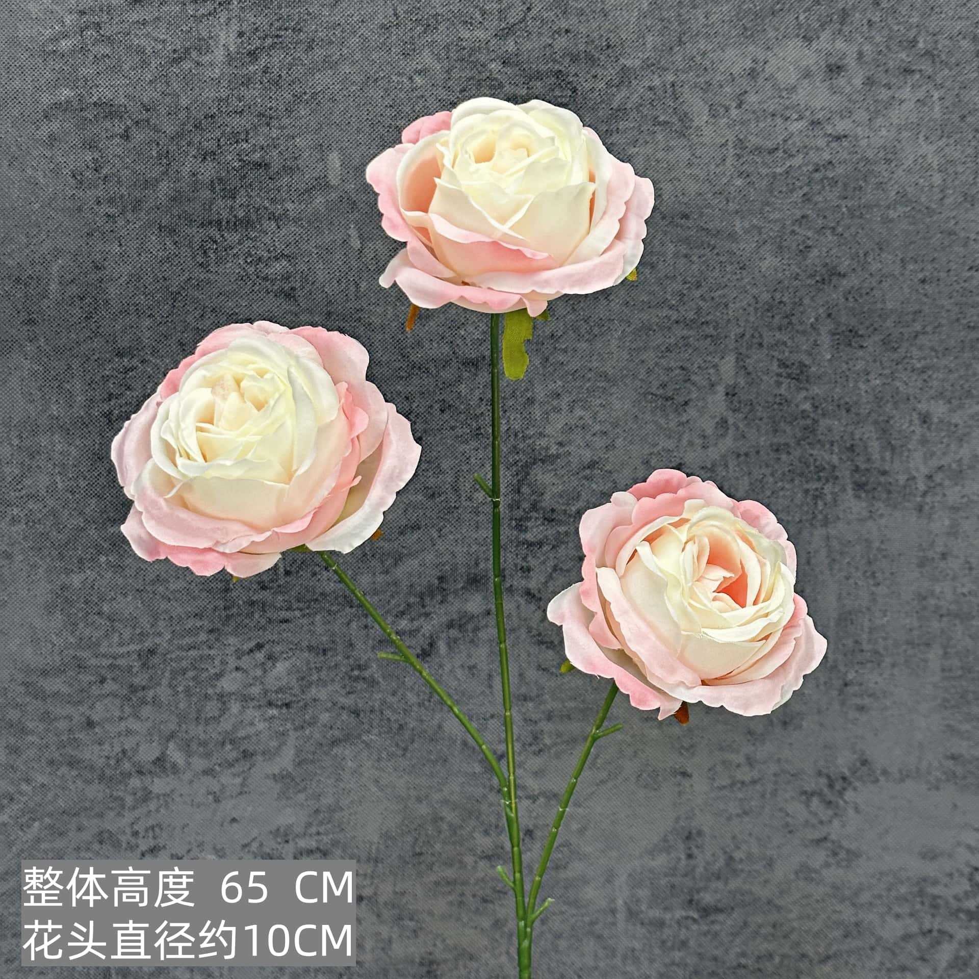 Simulated Flowers, 3 Roses, Wedding Home Decor, Handmade Bouquet Scene Arrangement, Cross border Fake Flower Ornament