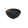 Buy cheap 4.5" Custom A5 Black Frosted Round Melamine Noodle Bowl For Hotel Party from wholesalers