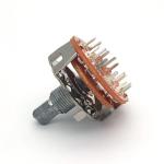 4 Pole 5 Position Rotary Switch RS25-1-12 Shaft 500V 50-60Hz 1minute Rotary