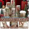 Buy cheap Christmas Paper Coffee Cups With Sleeves Lids 12 Oz Xmas Disposable Party Cup Christmas Tree Hot Cocoa Cups from wholesalers