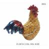 Buy cheap Decorative alloy rooster jewelry boxes beautiful cock enamel trinket box from wholesalers