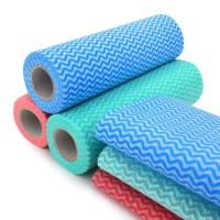Buy cheap 30x50cm Reusable Kitchen Wipes Roll , Household Multi Purpose Cloth Wipes product