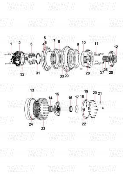Buy cheap SY365C Excavator Travel Drive Catalog Varies Depending on Model Transported in Wooden Box from wholesalers