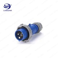 Buy cheap 16A / 32A / 63A / 125A PA66 red / blue Circular Connector Cable Assembly With product