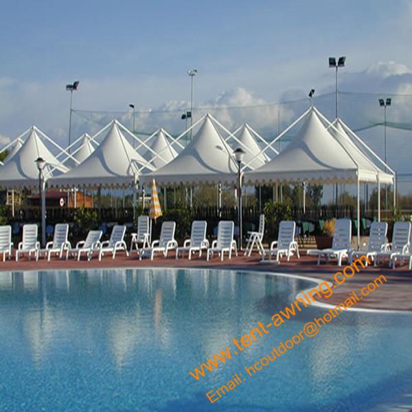 Buy cheap Swimming Pool Tents, Powder Coated Steel or Aluminum 4x4m, 5x5m, 6x6m UV Resistance Gazebo Tent from wholesalers