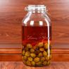 Buy cheap 1000ml Household Pickle Glass Storage Jars With Clasp Lid from wholesalers