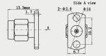50Ohm Stainless Steel 2.92mm Type K Male RF Coaxial Connector