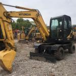 6 Ton Second Hand Hyundai Excavators R60W Hyundai Wheeled Excavator